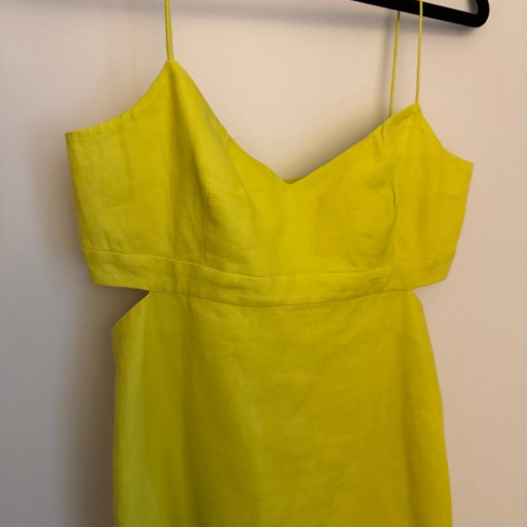 Saloni Bonnie Linen Mini Dress - Picture 6 of 9